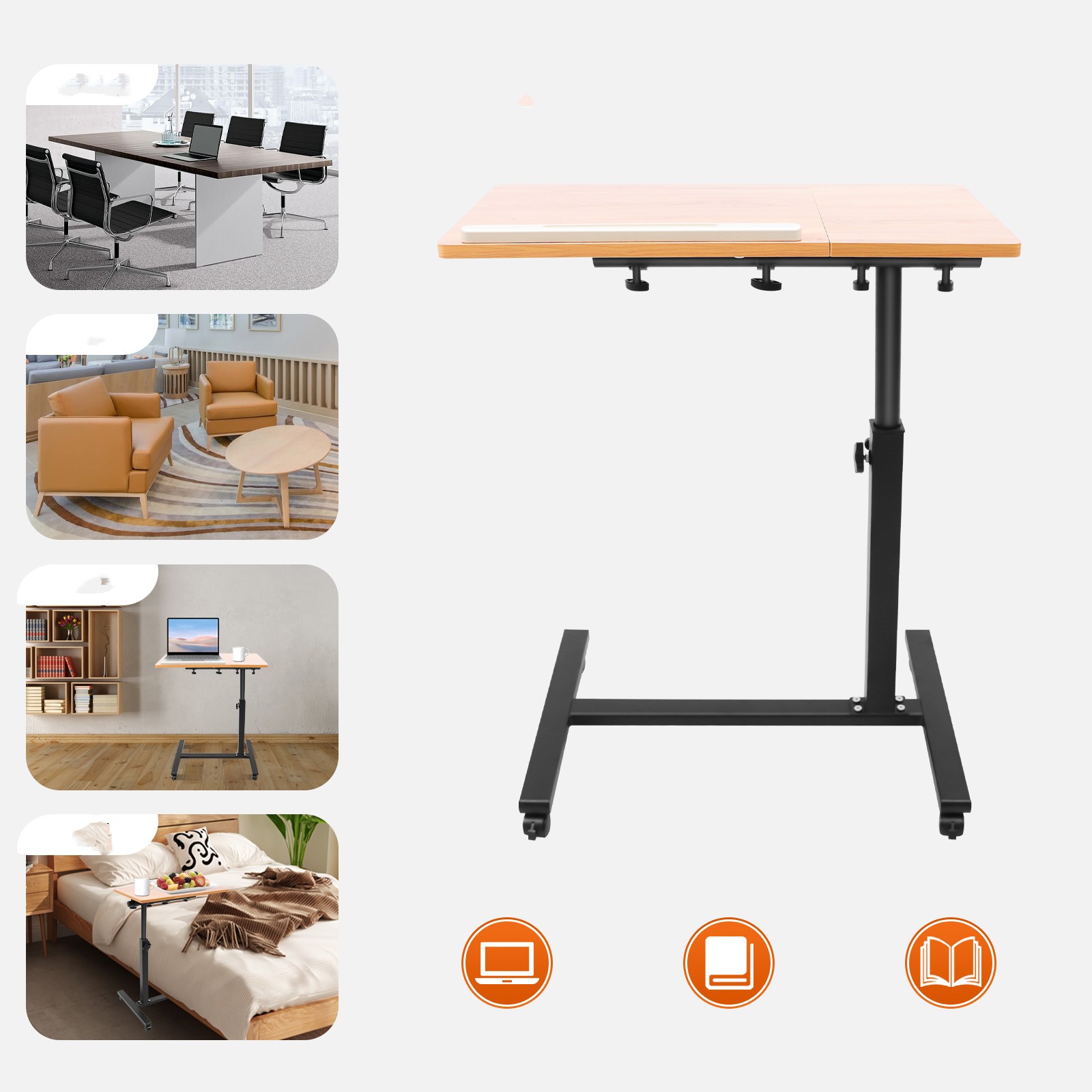 Desk Setup Notebook - Mesa para portátil móvil ajustable 360