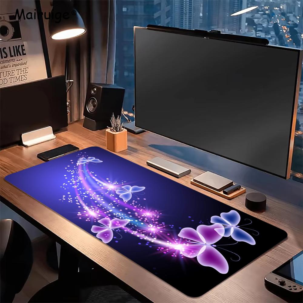 Desk Setup Artist - Alfombrilla de Ratón Artística con Mariposas