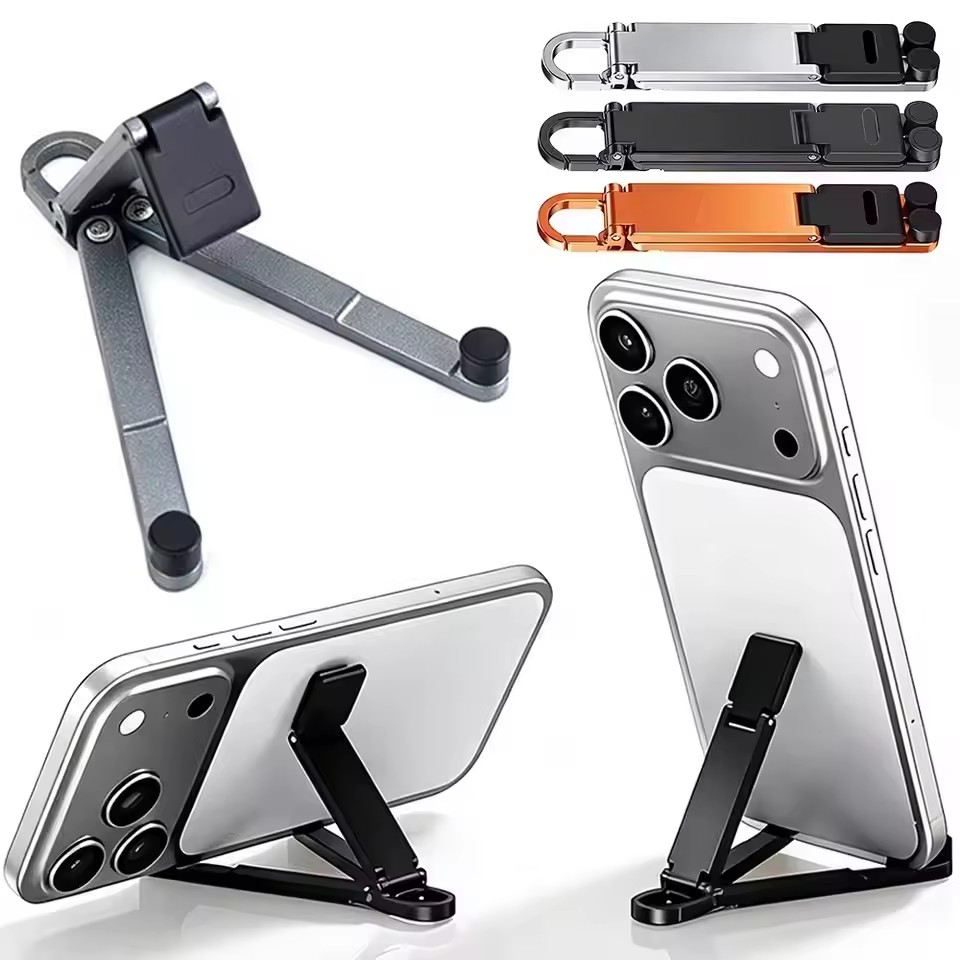 Desk Setup Stand - Soporte plegable para teléfono con llavero,
