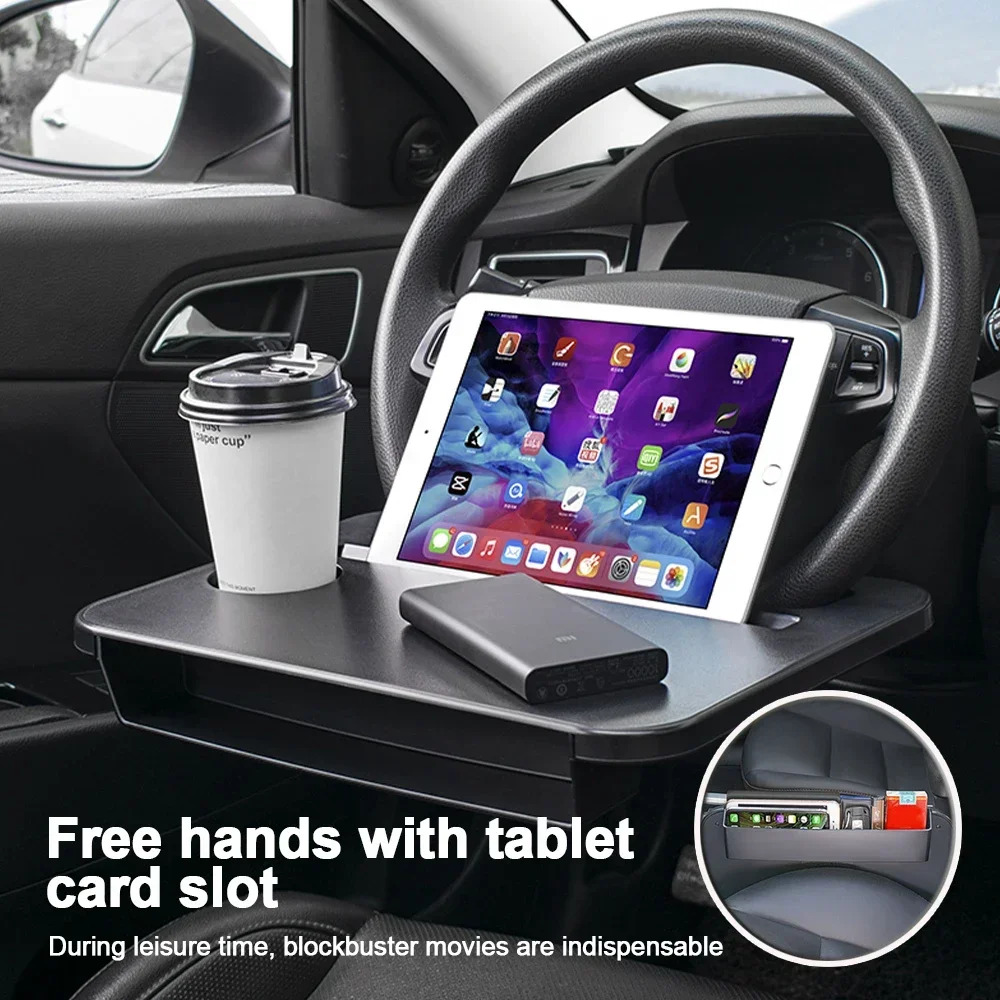 Desk Setup Equipment - Bandeja Multiusos para Coche, Soporte para