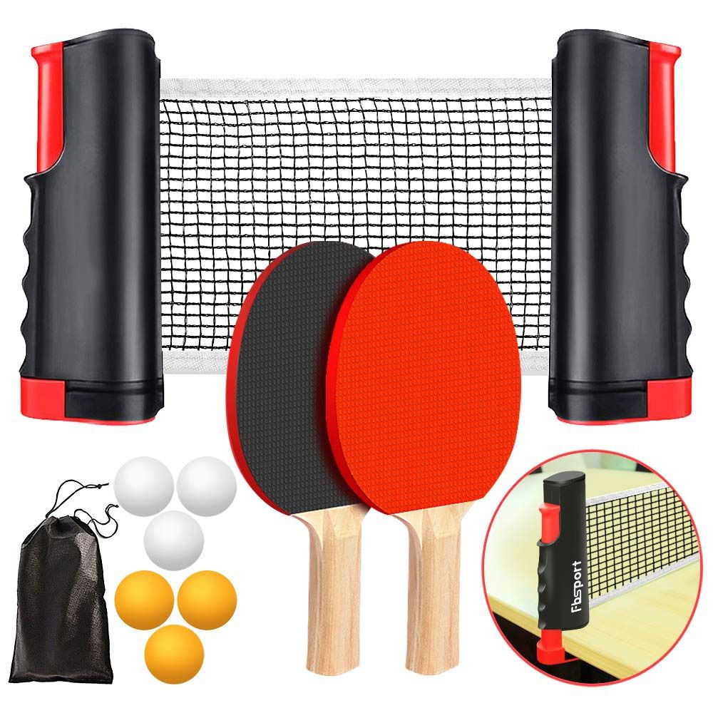 Desk Setup Pegboard - Red de ping-pong retráctil con marco,