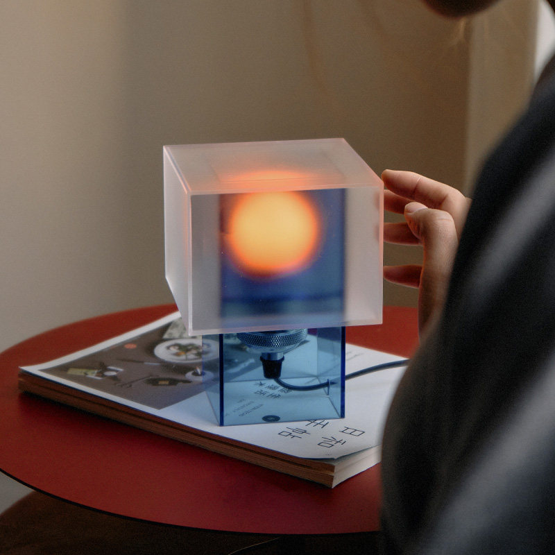Desk Setup Aesthetic - Lámpara de Escritorio Acrílica Creativa, Estética