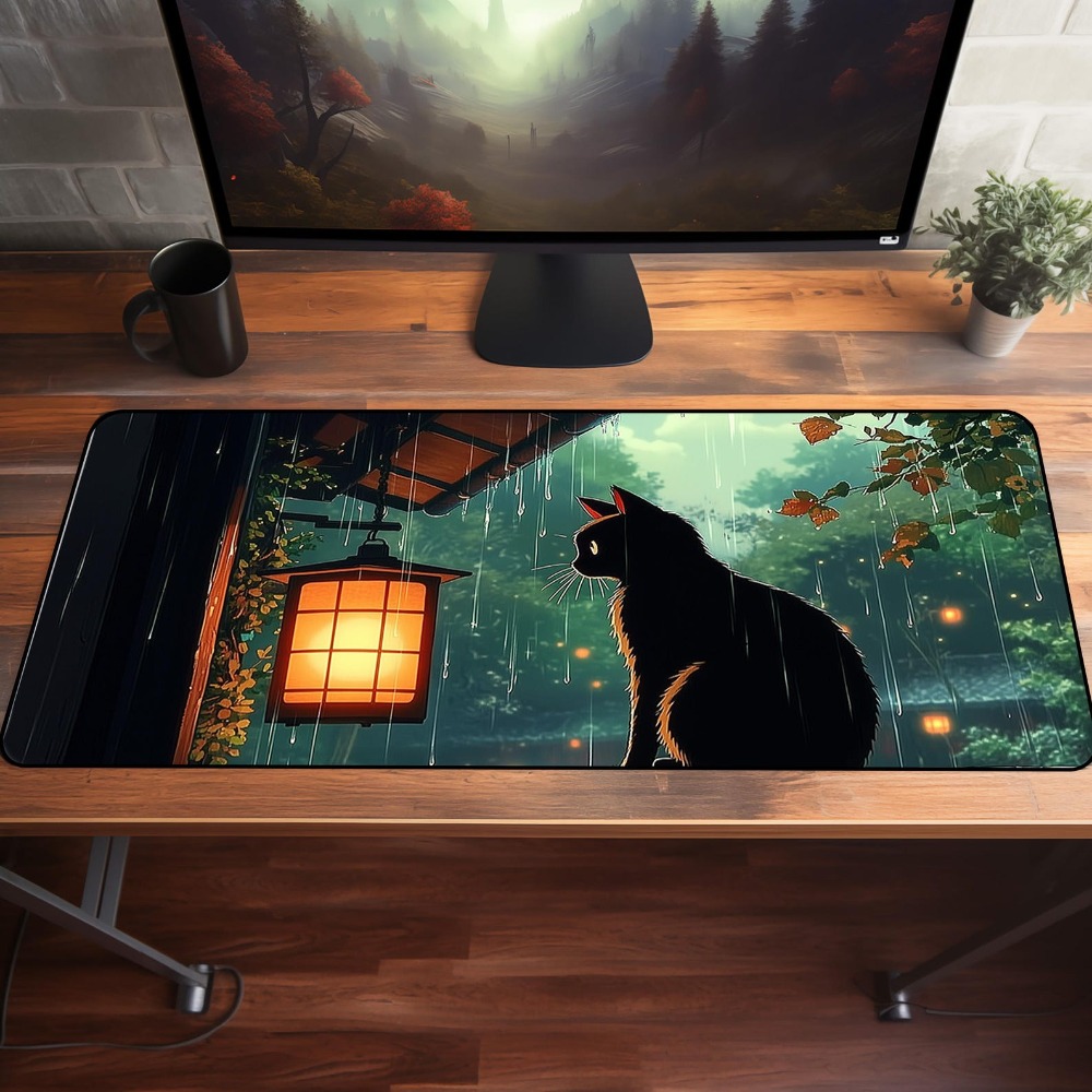 Desk Setup Aesthetic - Alfombrilla de Escritorio Anime, Linda Alfombrilla