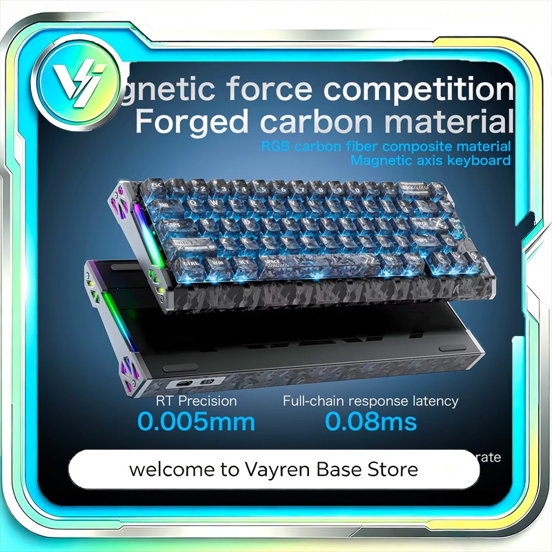 Teclado con eje magnético de f - Desk Setup Pegboard reseña y precio