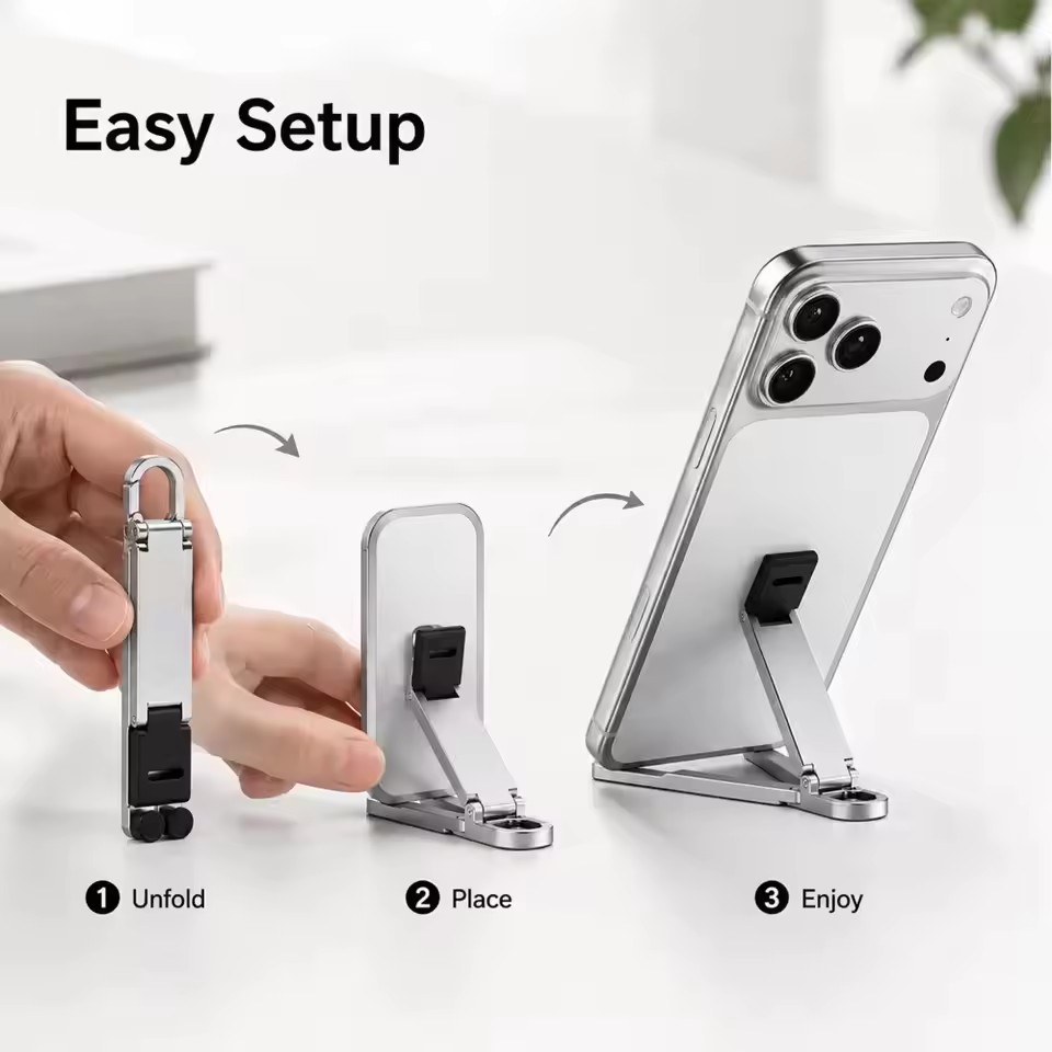 Soporte plegable para teléfono - Desk Setup Stand reseña y precio