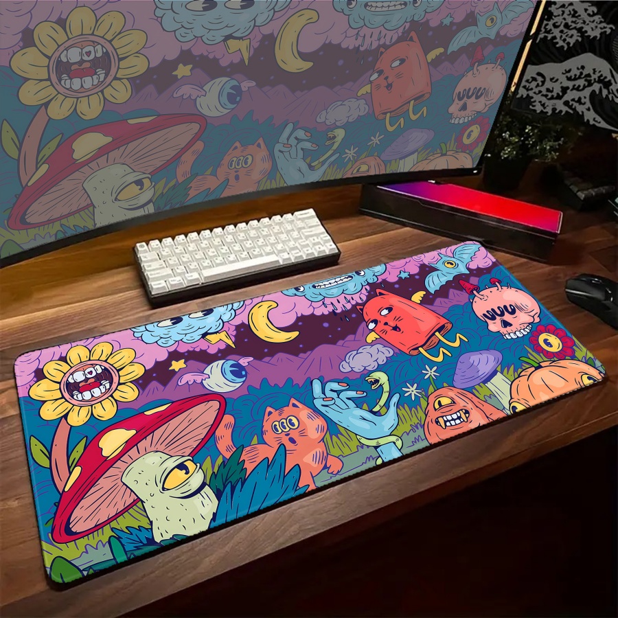 Alfombrilla de ratón con diseñ - Desk Setup With Plants reseña y precio