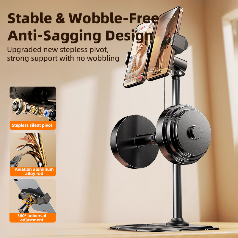 Soporte de escritorio para tel - Dual Phone Holder reseña y precio