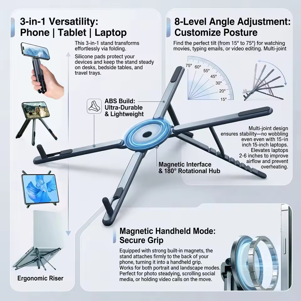Soporte Magnético Portátil par - Desk Setup Equipment reseña y precio
