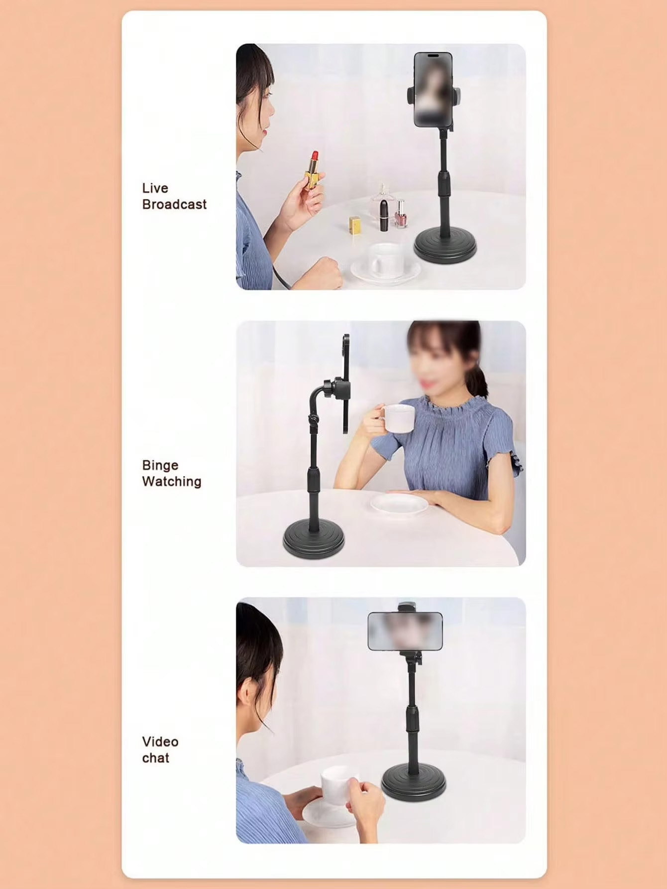 360 °   Base giratoria antides - Dual Phone Holder reseña y precio
