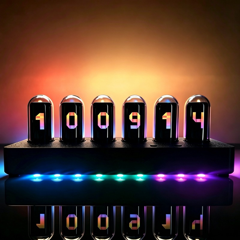Relojes de Tubo Nixie Simulado - Desk Setup Artist reseña y precio
