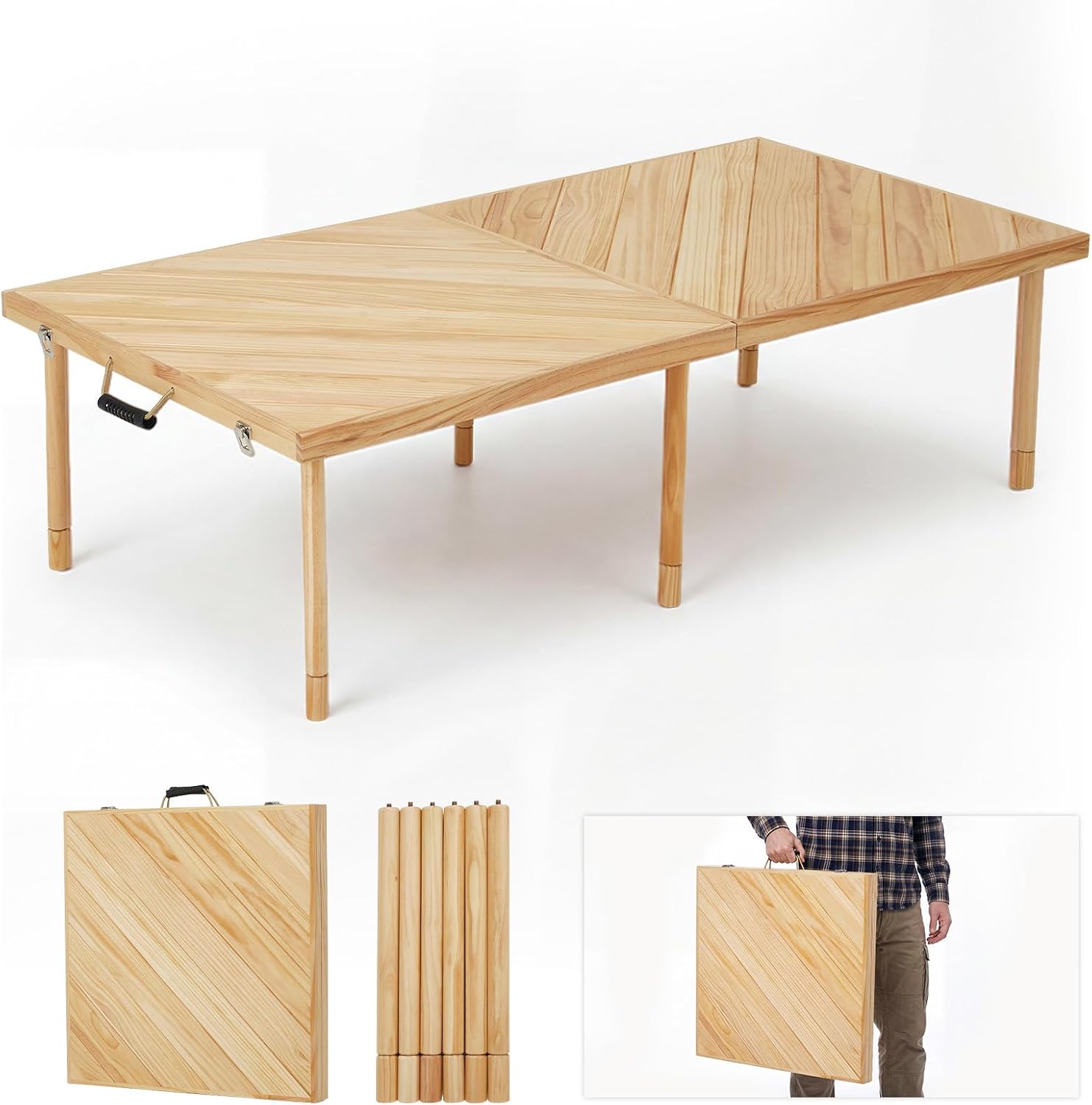 Mesa de picnic plegable para e - Desk Setup Pegboard reseña y precio