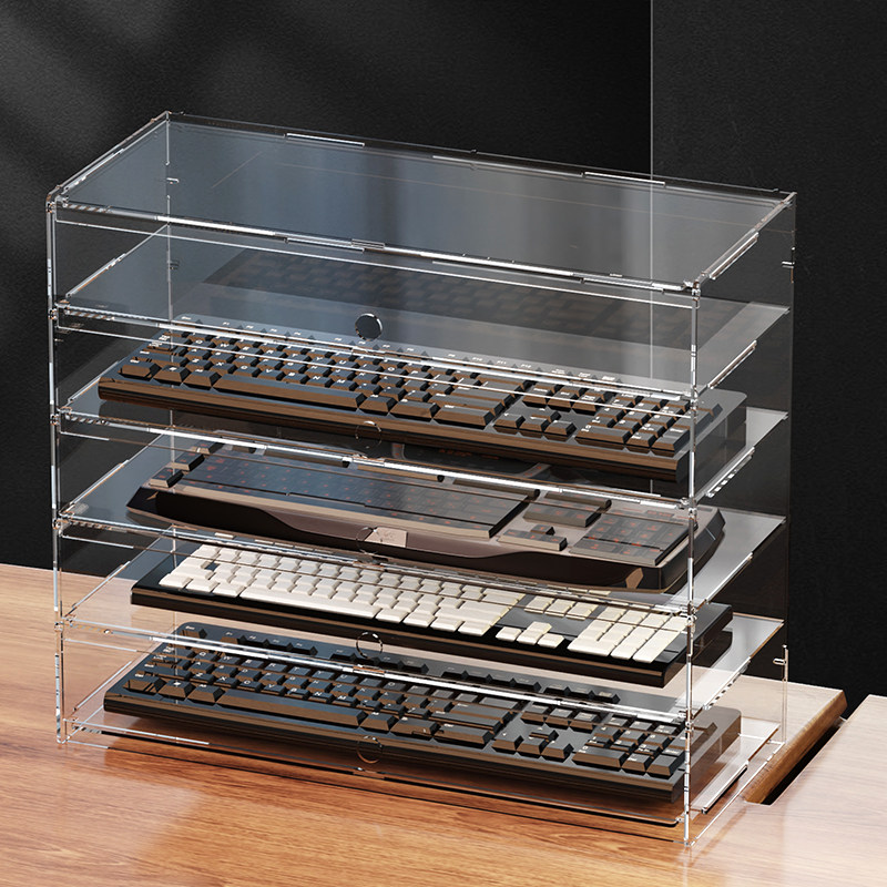 Vitrina acrílica transparente  - Desk Setup Pegboard reseña y precio