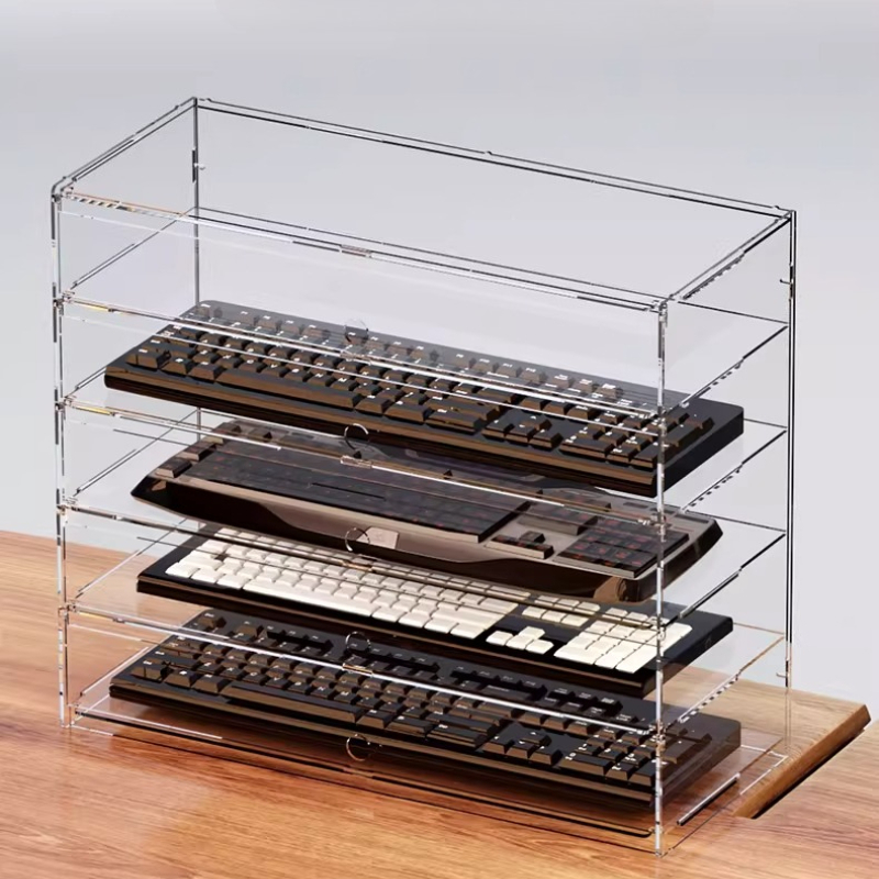 Vitrina acrílica transparente  - Desk Setup Pegboard reseña y precio