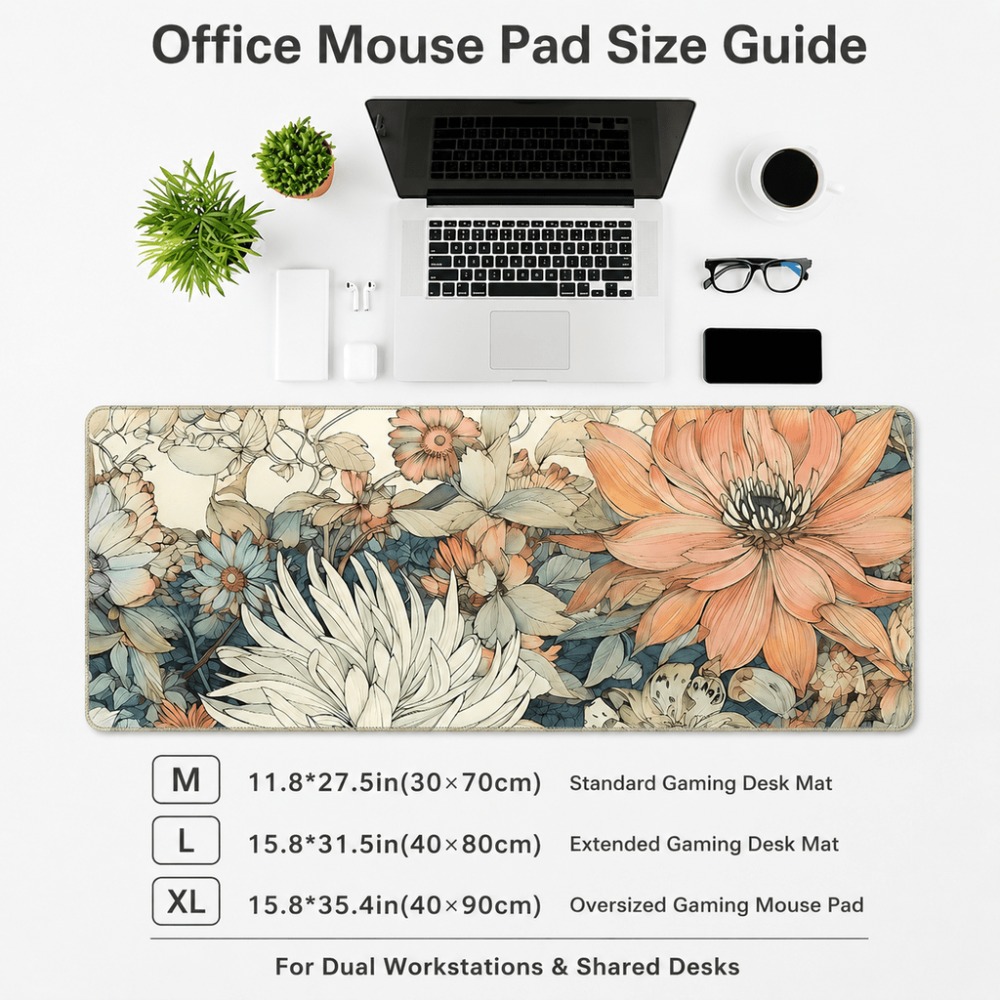 Mantel individual retro floral - Desk Setup With Plants reseña y precio