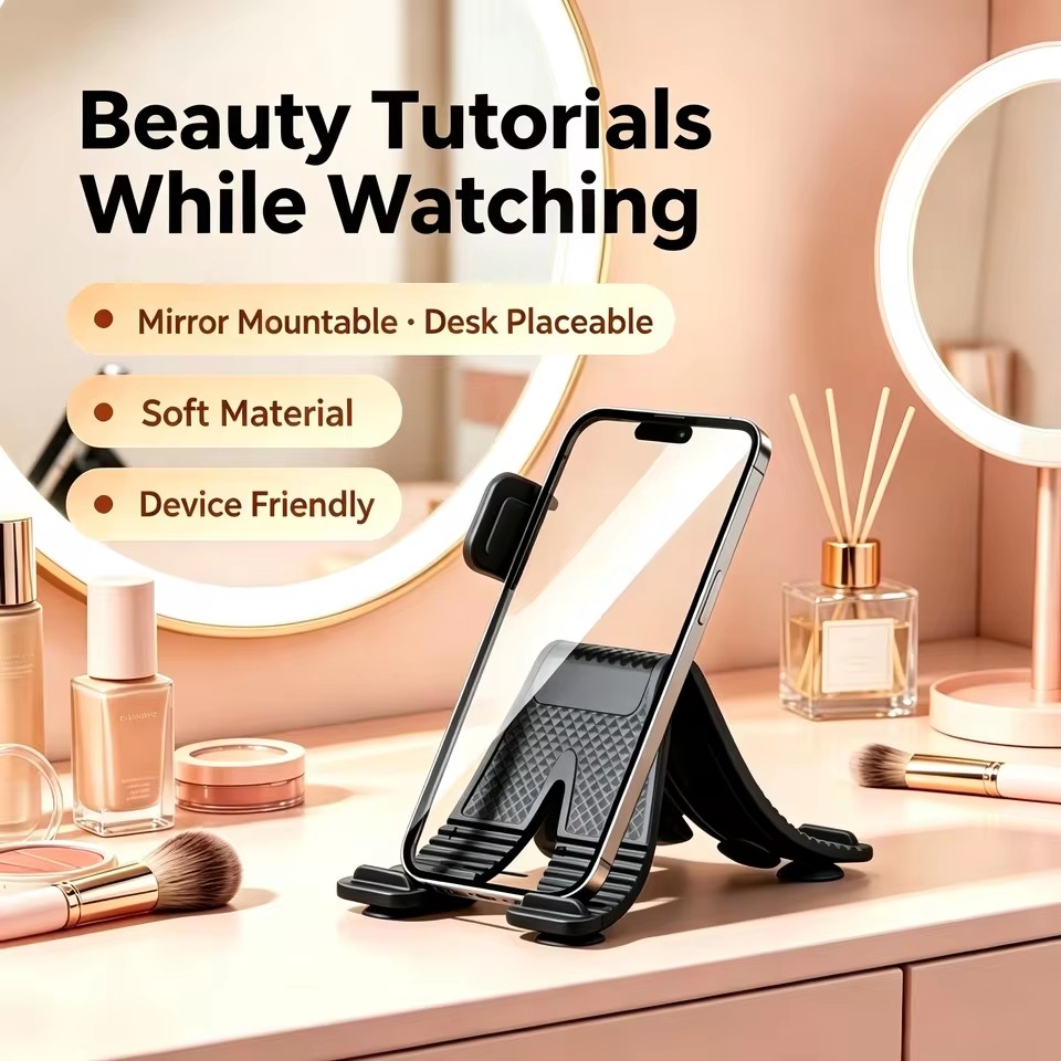 Soporte de silicona en forma d - Dual Phone Holder reseña y precio