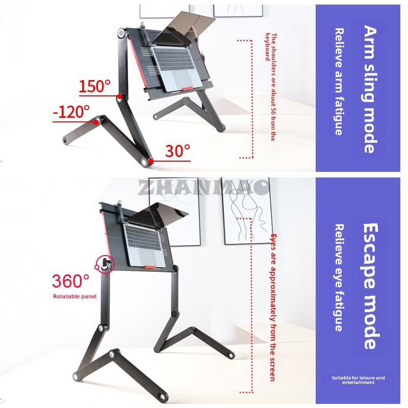 Lying Flat en la cama, escrito - Desk Setup Notebook reseña y precio